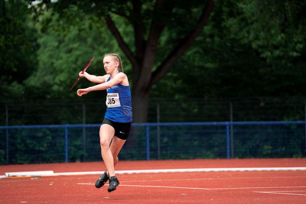 Speerwurf mit Svea Funck (TV Jahn Walsrode) am 14.05.2022 beim Nationalen Leichtathletik-Meeting im Erika-Fisch-Stadion in Hannover